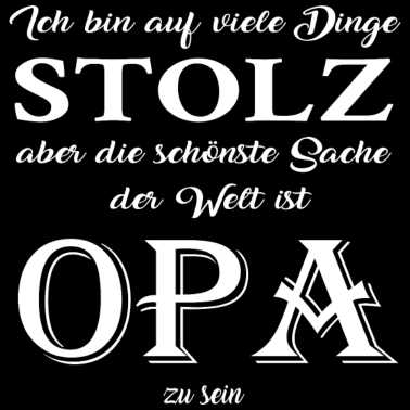 Motiv Stolzer Opa Shirt | Geschenk für Opa