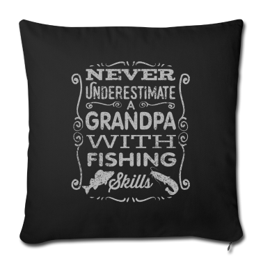 Geschenk für Opa Kissenbezug - Opa angelt | Anglergeschenk für Opa