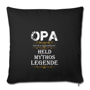 Geschenk für Opa Kissenbezug - Opa Mythos Shirt | Geschenk für Opa