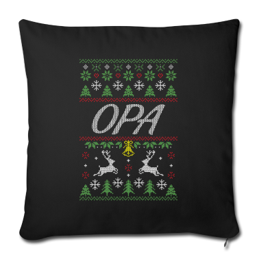Geschenk für Opa Kissenbezug - ugly christmas sweater für Opa