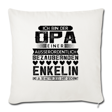 Geschenk für Opa Kissenbezug - Geschenk für Opa / Großvater von Enkelin