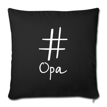 Geschenk für Opa Kissenbezug - #Opa Hashtag Social Media I Geschenkidee für Opa