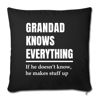 Geschenk für Opa Kissenbezug - Opa weiß alles. Opa