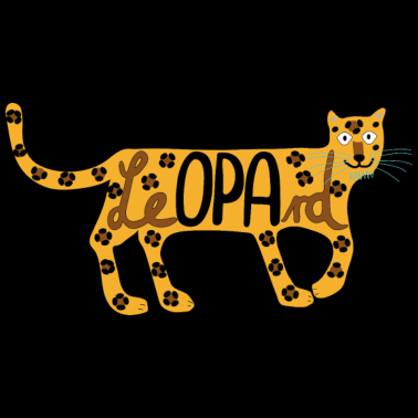 Motiv LeOPArd lustiges Tier für Opa zum Geburtstag