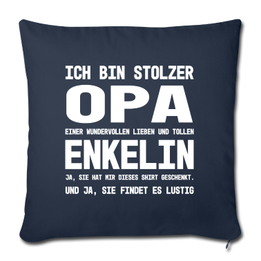Geschenk für Opa Kissenbezug - Opa einer wundervollen Enkelin Geschenk für Opa
