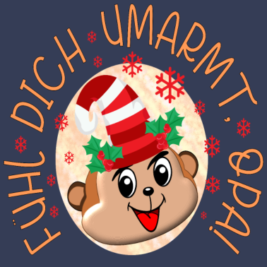 Motiv WEIHNACHTSGESCHENKE FÜR OPA UMARMEN CARTOON