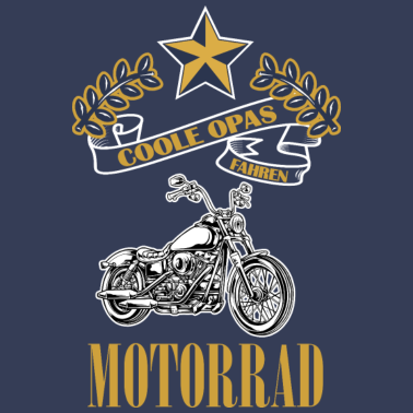 Motiv Opas fahren motorrad 