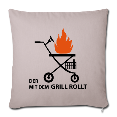Geschenk für Opa Kissenbezug - Rollator mit Grill – Geschenk für Opa - JGA