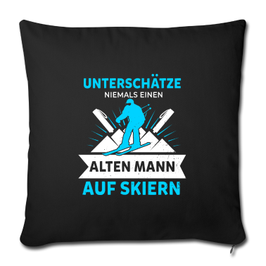 Geschenk für Opa Kissenbezug - Skiefahrer Skielehrer Geschenk für Opa