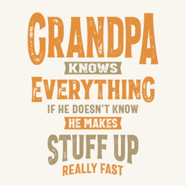 Motiv Opa weiß alles | Vater und Opa