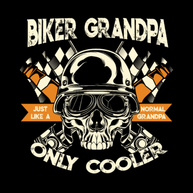 Motiv Biker Opa Geschenk für Motorradfahrer Vatertag