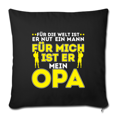 Geschenk für Opa Kissenbezug - Für mich ist er mein OPA - Geschenk Geburtstag