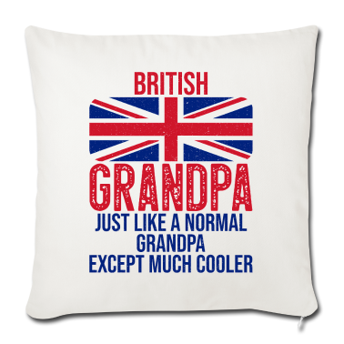 Geschenk für Opa Kissenbezug - British Grandpa Großbritannien-Flagge für Opa