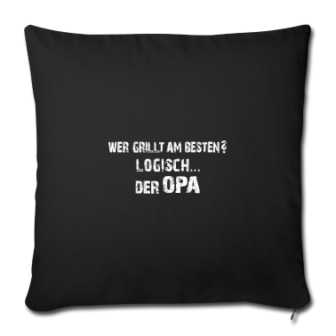 Geschenk für Opa Kissenbezug - Opa grillt am besten | Opa der Grillmeister