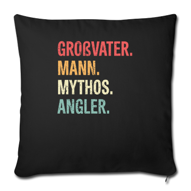 Geschenk für Opa Kissenbezug - Großvater Mann Mythos Angler Geschenkidee für Opa