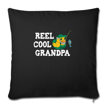 Geschenk für Opa Kissenbezug - Reel Cool Grandpa - Angel Badeente für Opa