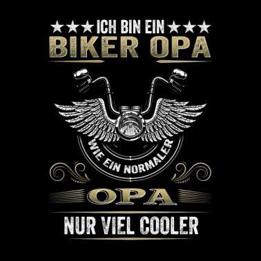 Motiv Biker Opa Motorrad Geburtstag Geschenk Cooler Opa