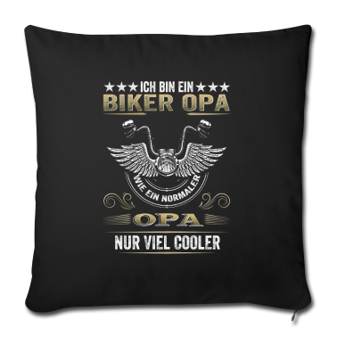 Geschenk für Opa Kissenbezug - Biker Opa Motorrad Geburtstag Geschenk Cooler Opa