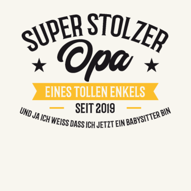 Motiv Geburt Enkel Geschenk für Opa Opi Babysitter