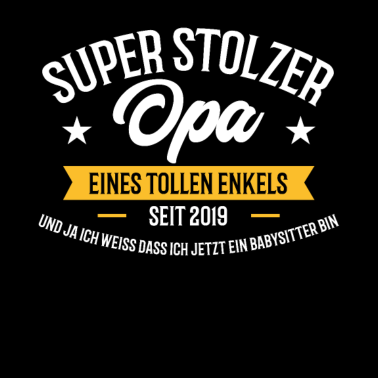 Motiv Geburt Enkel Geschenk für Opa Opi Babysitter