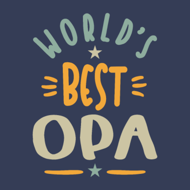 Motiv Mens World's Best Opa - Pater Opa Geschenk