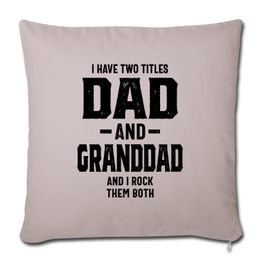 Geschenk für Opa Kissenbezug - Ich habe zwei Titel Papa & Opa Lustiger Opa