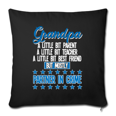 Geschenk für Opa Kissenbezug - Opa lustig - Opa Partner in der Kriminalität
