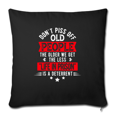 Geschenk für Opa Kissenbezug - Nicht alte Leute anpissen Lustiger Spruch für Opa