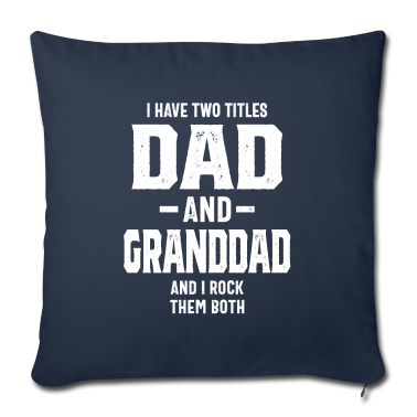 Geschenk für Opa Kissenbezug - Ich habe zwei Titel Papa & Opa Lustiger Opa