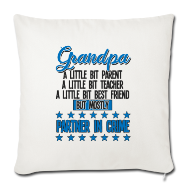 Geschenk für Opa Kissenbezug - Opa lustig - Opa Partner in der Kriminalität