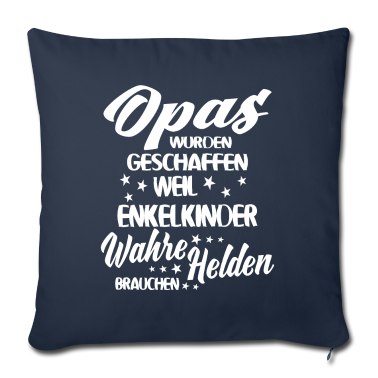 Geschenk für Opa Kissenbezug - Opa mein Held Vatertag Geschenk