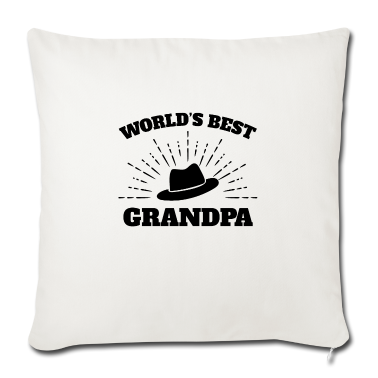 Geschenk für Opa Kissenbezug - Weltbester Opa Opa Hut Schwarz - Geschenkidee