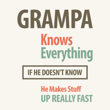 Motiv Opa weiß alles | Großvater