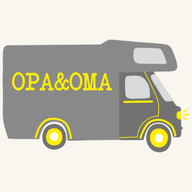 Motiv Camping Opa Oma Wohnmobil