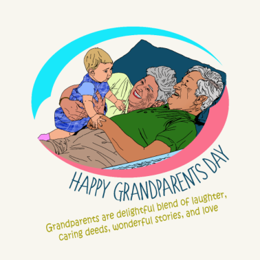 Motiv Großeltern Tag tolles Geschenkidee für Oma und Opa