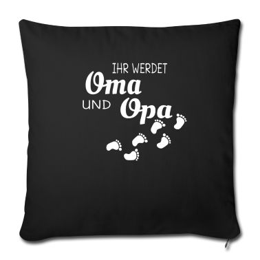 Geschenke für Oma und Opa Kissenbezug - Oma und Opa Schwangerschaft Ankündigung Großeltern