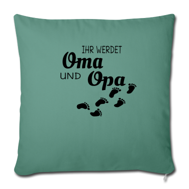 Geschenke für Oma und Opa Kissenbezug - Oma und Opa Schwangerschaft Ankündigung Großeltern