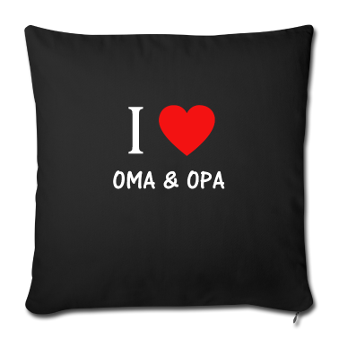 Geschenke für Oma und Opa Kissenbezug - I love Oma und Opa