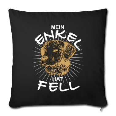 Geschenke für Oma und Opa Kissenbezug - Hund Fell Oma Opa Enkel