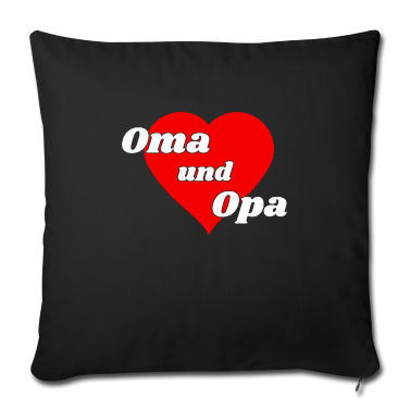 Geschenke für Oma und Opa Kissenbezug - Oma und Opa Herz liebevolles Geschenk