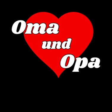 Motiv Oma und Opa Herz liebevolles Geschenk