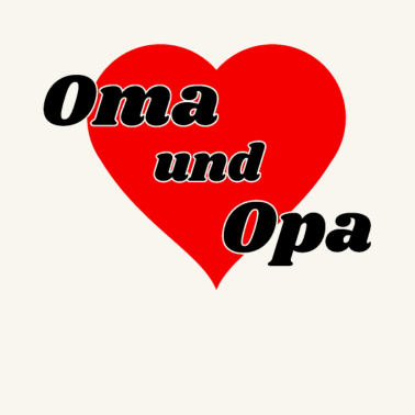 Motiv Oma und Opa Herz Geschenk zum Familienfest
