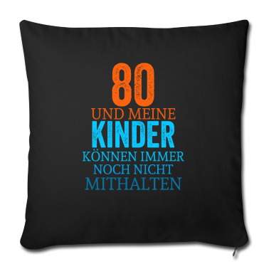 Geschenke für Oma und Opa Kissenbezug - 80. geburtstagsspruch