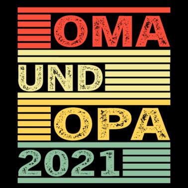 Motiv Oma und Opa 2021 Werdende Großeltern Vintage