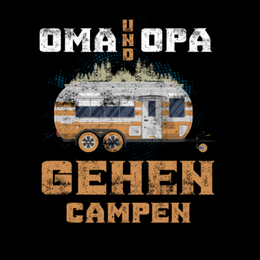 Motiv Oma und Opa Camping Camper Campingwagen Urlaub