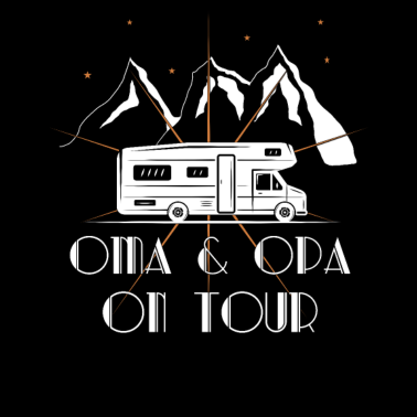 Motiv Oma und Opa on Tour Wohnwagen Wohnmobil