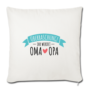 Geschenke für Oma und Opa Kissenbezug - Überraschung, ihr werdet Oma und Opa - Großeltern