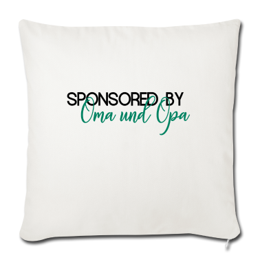 Geschenke für Oma und Opa Kissenbezug - (NEU & LUSTIG) SPONSORED BY OMA UND OPA