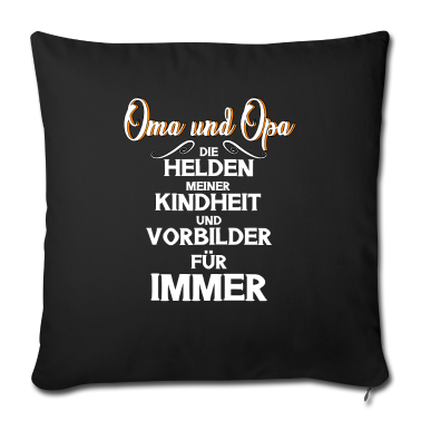 Geschenke für Oma und Opa Kissenbezug - Oma Opa Kindheit Vorbilder Helden