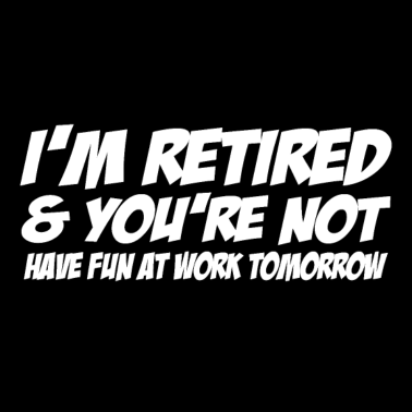 Motiv Senior in Pension T-Shirt für Großeltern